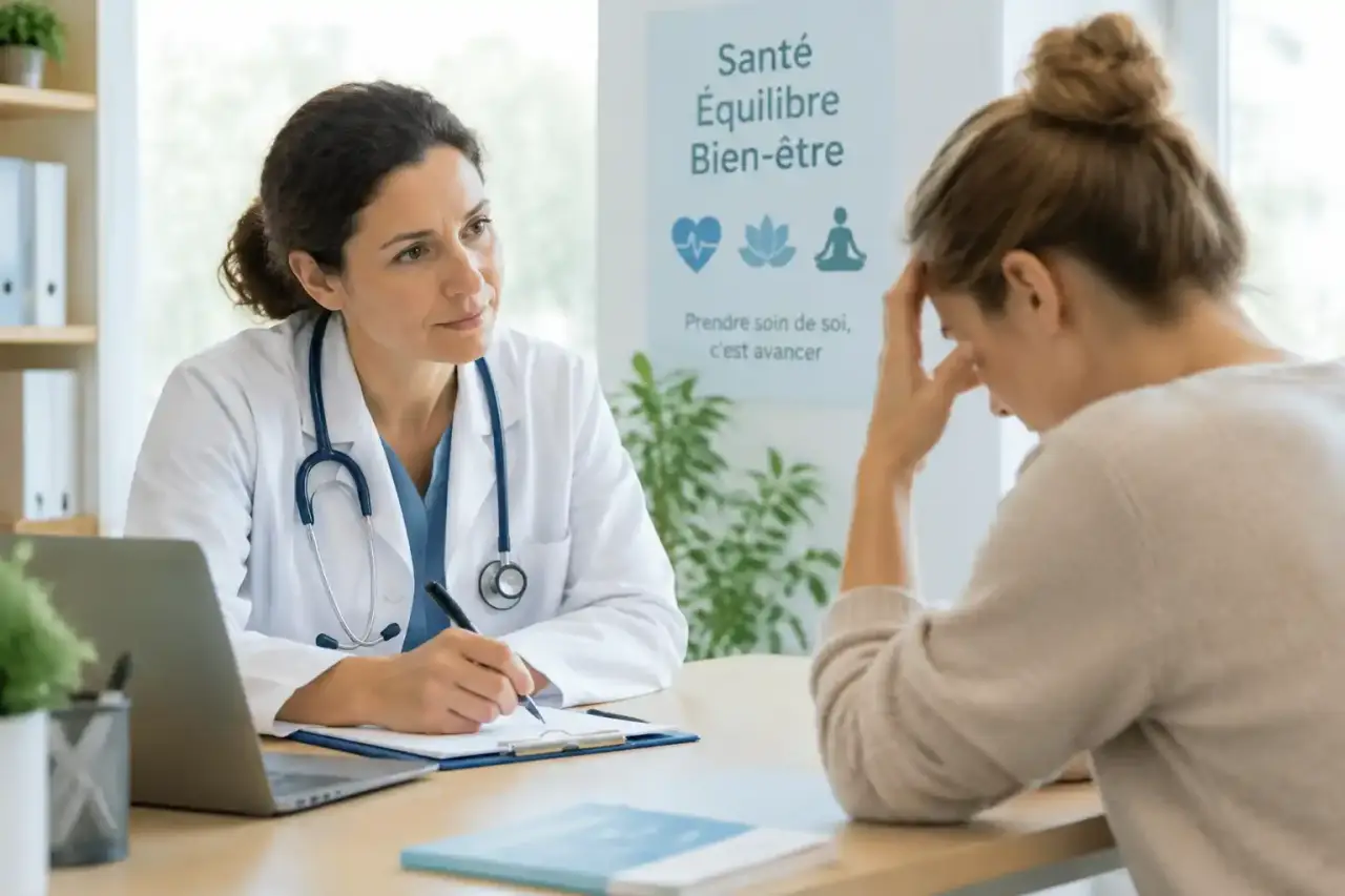 Arrêt maladie pour fatigue et stress : le médecin évalue le retentissement sur votre vie