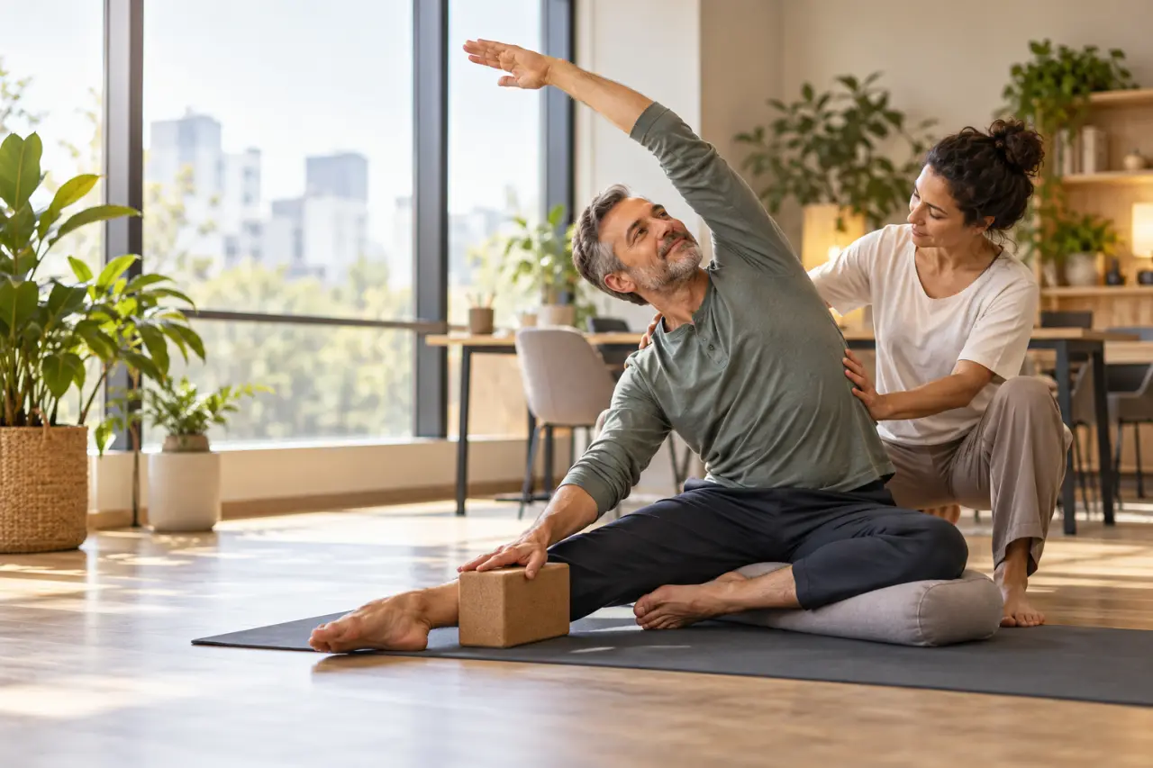 Yoga thérapeutique : adapter les postures, pas forcer le corps