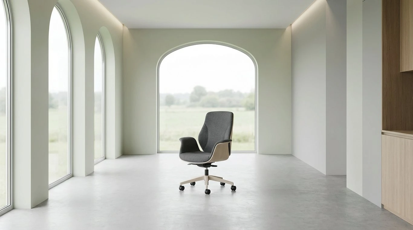 Espace de bureau minimaliste et lumineux