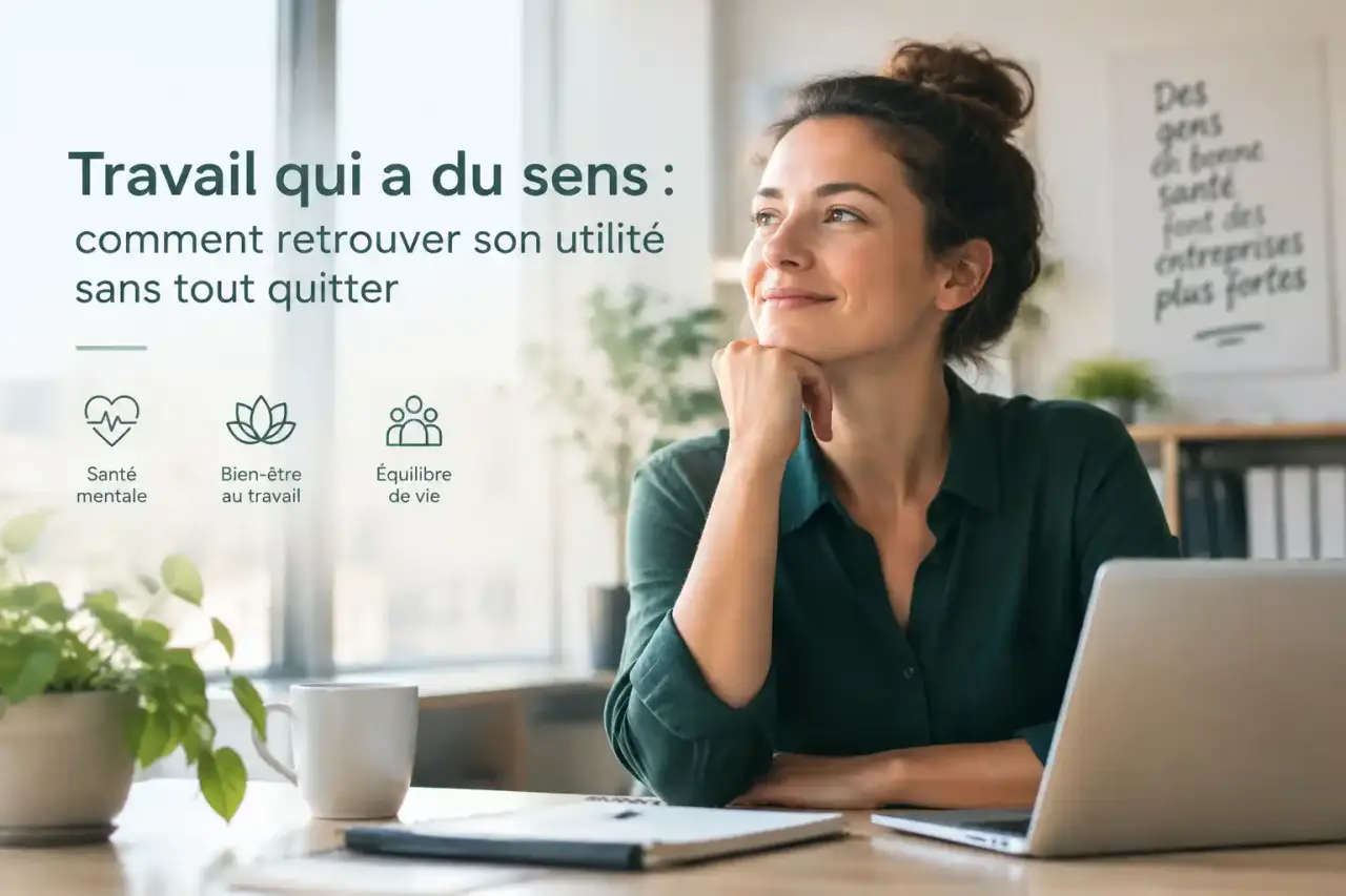 Travail qui a du sens : comment retrouver son utilité sans tout quitter
