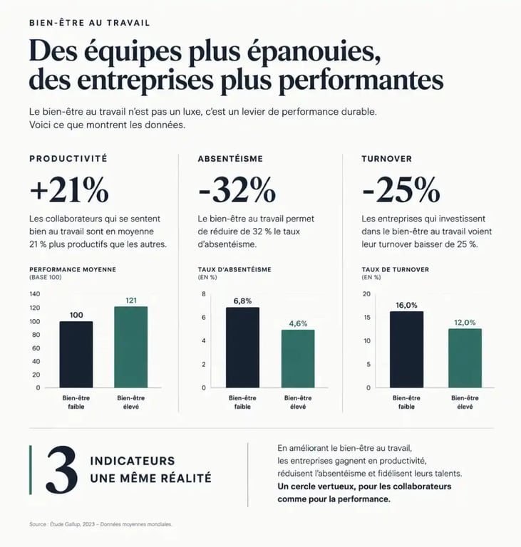 Impact du team building bien-être au travail sur la performance des équipes